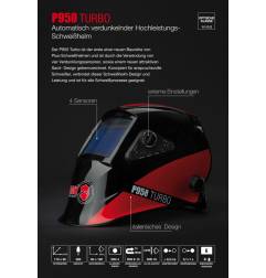 Casco de soldadura solar automático Sacit 950 Turbo original con máscara de soldadura