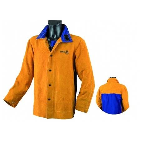 Chaqueta de soldador Jak-160 de piel de vacuno plena flor talla L/XL/XXL - F12160XL-1 - - - 72,80 € -
