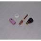 Kit de conversión TIG estándar tipo 17/18/26 a tipo 9/20 corto Stubby - 1,6 mm, boquilla de gas a elección Kit de conversión TIG estándar tipo 17/18/26 a tipo 9/20 corto Stubby - 1,6 mm, boquilla de gas a elección