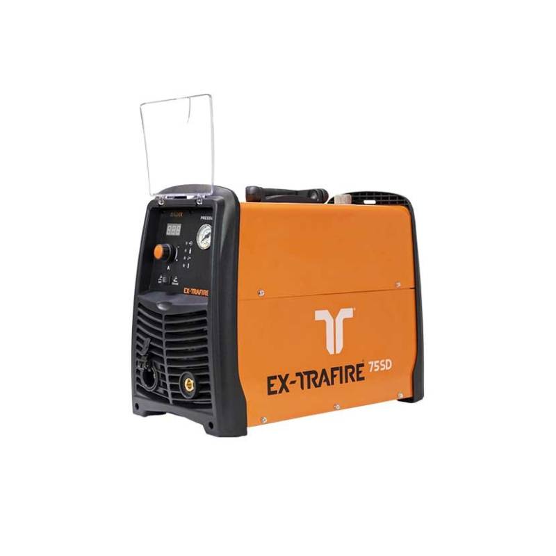 Plasmaschneidgerät EX‐TRAFIRE 75 SD (30-75A) 220 V 3-PH, CE plus Hand System/FHT‐EX105H Torch 5m/H Starter Kit Plasmaschneidgerät EX‐TRAFIRE 75 SD (30-75A) 220 V 3-PH, CE plus Hand System/FHT‐EX105H Torch 5m/H Starter Kit