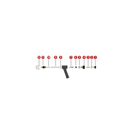 Spannhülse ø1,0 mm Ms ø3x14,3 mm für Plasmabrenner PWT 500 - Fronius (1 Stück) 42,0001,3721 - 42,0001,3721 - - 9007946833748 -