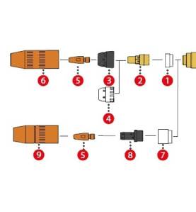 Fronius Isolierhülse ø17,7 / 13,8x16,8 für MTG 250i / MTB 250i G ML / MTW 250i / MTW 250i W ML (1 Stück) 42,0100,0404,5 - 42,010