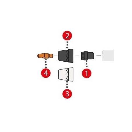 Protección contra salpicaduras FRONIUS Dm. 10 20,8 x 24 HD cerámica (MTB 360i G ML) - 42.0100.0591.5 --Variante--1 pieza