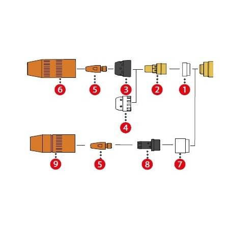 Isolierring (1 Stück od. 5erSet) ø17,5 / ø10,15x7mm für MTG 250i / MTB 250i G ML (Abb. Pos.1) (1Stück) 42,0100,1428,5 - 42,0100