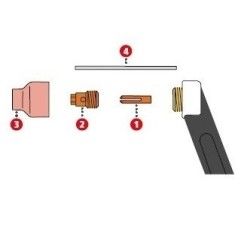 Fronius Gasdüse keramisch ø4,0/ø16x16,5 - für PL10/PW18 (Abbildung Pos. 3) 42,0300,2307 - 42,0300,2307 -  - 9007946334849 - 2,27