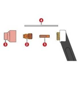 Fronius Gasdüse keramisch ø4,0/ø16x16,5 - für PL10/PW18 (Abbildung Pos. 3) 42,0300,2307 - 42,0300,2307 -  - 9007946334849 - 2,27