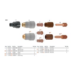 Boquilla de corte por plasma, resistencia de boquilla adecuada para Hypertherm Powermax 30/45, 30A, 220480-D (1 pieza)