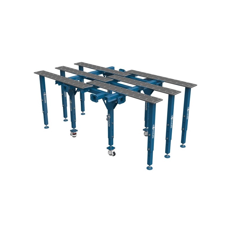 LAS MESAS DE SOLDADURA MODULARES SE PUEDEN PLEGAR Y CAMBIAR DE TAMAÑO INDIVIDUALMENTE LAS MESAS DE SOLDADURA MODULARES SE PUEDEN PLEGAR Y CAMBIAR DE TAMAÑO INDIVIDUALMENTE