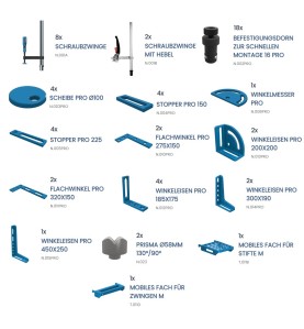 WERKZEUGSATZ PRO NR.3 - FÜR SCHWEISSTISCHE - MIT 58 ELEMENTEN - WS_PRO3 -  -  - 3.679,60 € - 