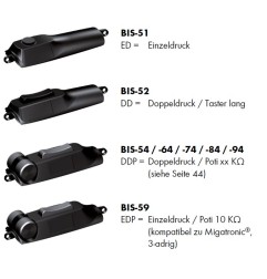 Módulo de control BIS-59 para ABITIG GRIP (pulsador único/potenciómetro 10 KΩ (compatible con Migatronic®, 3 hilos) - 400.1281.1