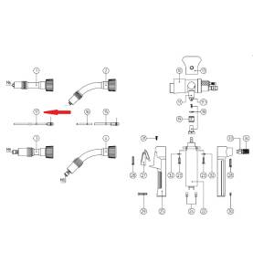 Abicor Binzel Drahtförderrohr 148mm für PP 24 D/26 D/36 D - 081.0017 - 081.0017 -  -  - 41,88 € - 