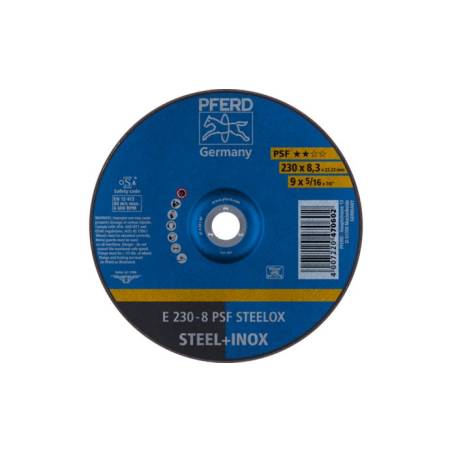 SCHRUPPSCHEIBE PFERD E 230-8 PSF STEELOX (1 Stück) - 62023831 - - 4007220470602 - 8,85 € -