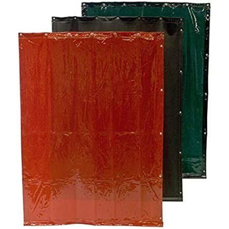 CORTINAS DE SOLDADURA CEPRO - 140 cm de ancho - (verde, naranja, bronce) Tono 6 + 9