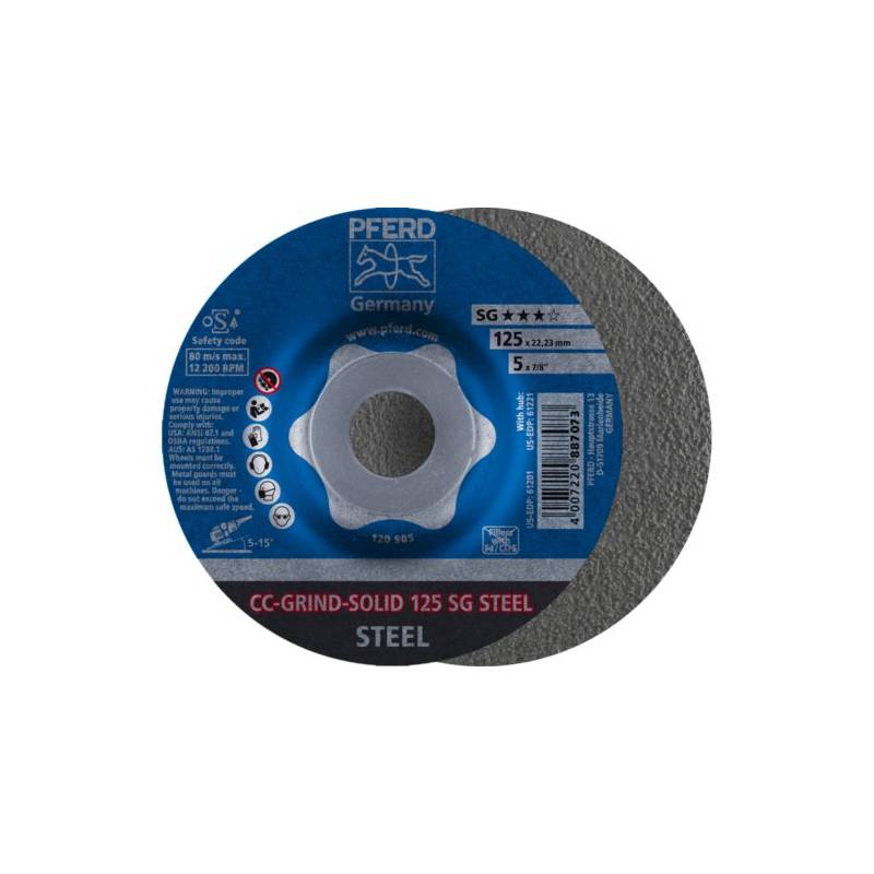 Disco de amolar CC-GRIND-SOLID 125 SG de acero (1 pieza) Disco de amolar CC-GRIND-SOLID 125 SG de acero (1 pieza)