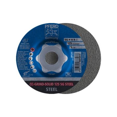 SCHRUPPSCHEIBE CC-GRIND-SOLID 125 SG STEEL (1 Stück) - 64185125 - - 4007220887073 - 6,41 € -
