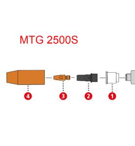 Portaboquillas Fronius, MTG 2500S (1 pieza o juego de 5) 42,0001,4608,5 - 42,0001,4608,1 - - - 9,13 € -