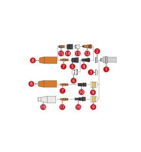 Isolierhülse ø14 / ø20,7x21 komplett, MTG 320i / MTB 320i G ML / MTB 320i (1 Stück od. 5erPack) - 44,0350,3880,5 - 44,0350,3880,