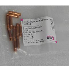 Boquilla de corriente E-Cu M6 x 25, Ø 0,6 mm, Abicor Binzel - 140.0008 - 140.0008-1 - - 4036584064684 - 0,86 € -