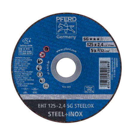 TRENNSCHEIBE PFERD EHT 125-2,4 SG STEELOX - 61331432 - 61331432-1 -  - 4007220522875 - 7,12 € - 