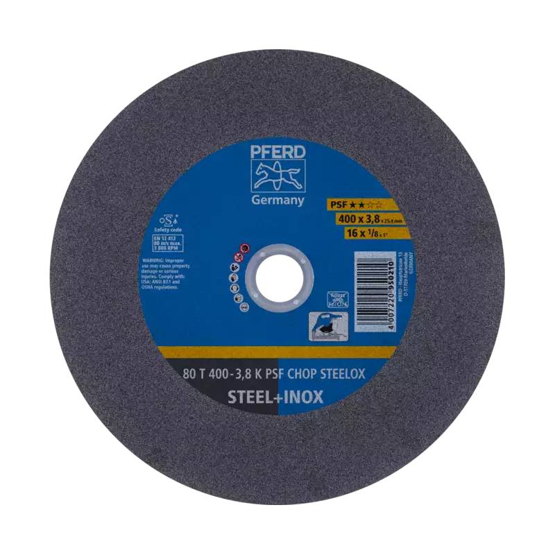 DISCOS DE CORTE PARA USO ESTACIONARIO (80 T 400-3.8 K PSF CHOP STEELOX/25.4) - 66324096