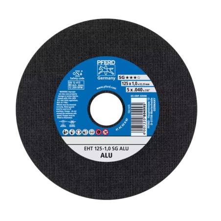 TRENNSCHEIBE PFERD EHT 125-1,0 SG ALU - 61341115 - 61341115-1 - - 4007220804995 - 6,78 € -