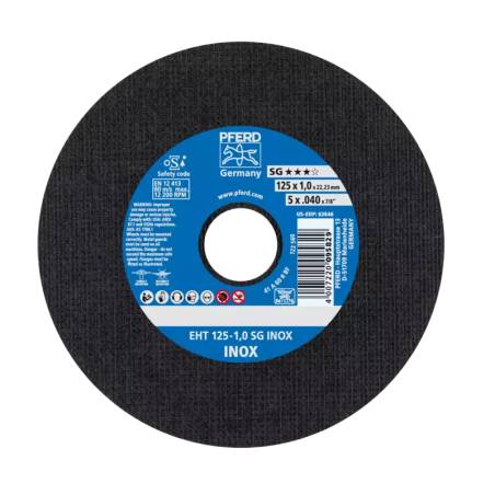 TRENNSCHEIBE PFERD EHT 125-1,0 SG INOX - 61341116 - 61341116-1 - - 4007220095829 - 6,78 € -