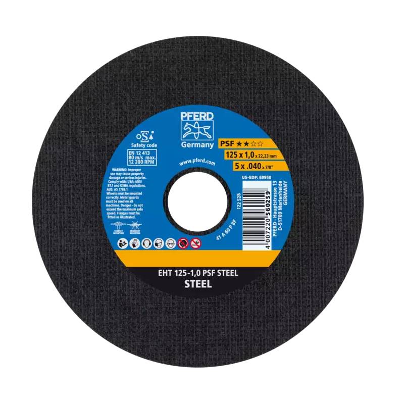Disco de corte Pferd EHT 125-1.0 PSF Acero - 61719010
