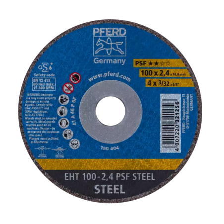 TRENNSCHEIBE PFERD EHT 100 -2,4 PSF STEEL - 61741116 - 61741116-1 - - - 3,31 € -
