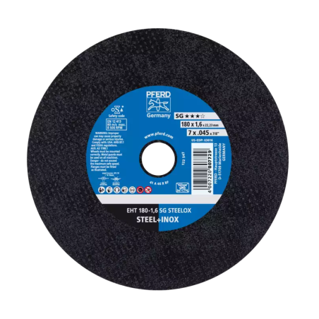 TRENNSCHEIBE PFERD EHT 180-1,6 SG STEELOX - 61326410 - 61326410-1 - - - 8,54 € -