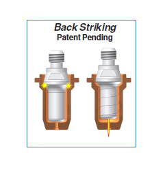 Antorcha de corte manual de plasma PT-25C. Conexión B de 4 m con cable coaxial. para CEA®/Cemont®/Flama®/Helvi®/Sincosald®/WTL®