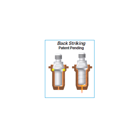 Antorcha de corte manual de plasma PT-25C. Conexión A de 4 m con cable coaxial. para CEA®/Cemont®/Flama®/Helvi®/Sincosald®/WTL®