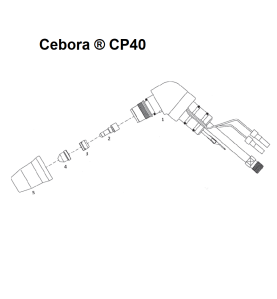Düsenhalter für Cebora® CP40 - (1906) Nachbau - 105.7002 -  -  - 24,51 € - 