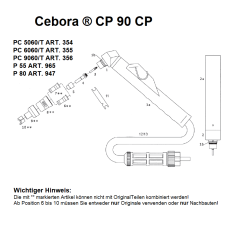 Handbrennerkopf passend für Cebora ® CP 90 - CP 91 - (1358) Nachbau - 104.1590 -  -  - 177,14 € - 