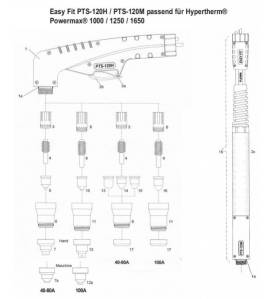 Düse 80A nicht abgeschirmt für PTS120M - Easy Fit - (120 980)  PowerMax® - 120980A -  -  - 6,48 € - 