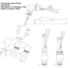 Düse ø 1.17 - .046 - 55A Schneiden - Thermal Dynamics - Pak Master Cut Master - PCH 60/75/76/80 - (8-7543) Nachbau - 165.5326 -