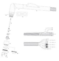 Elektrode Air/N2. 50-300A - Jäckle JHP 250 - 900.199.023 - 201018A -  -  - 15,71 € - 
