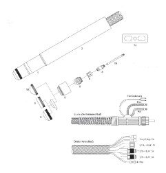 Electrodo Aire/N2. 50-300A - Conector JHP 250 - 900.199.023
