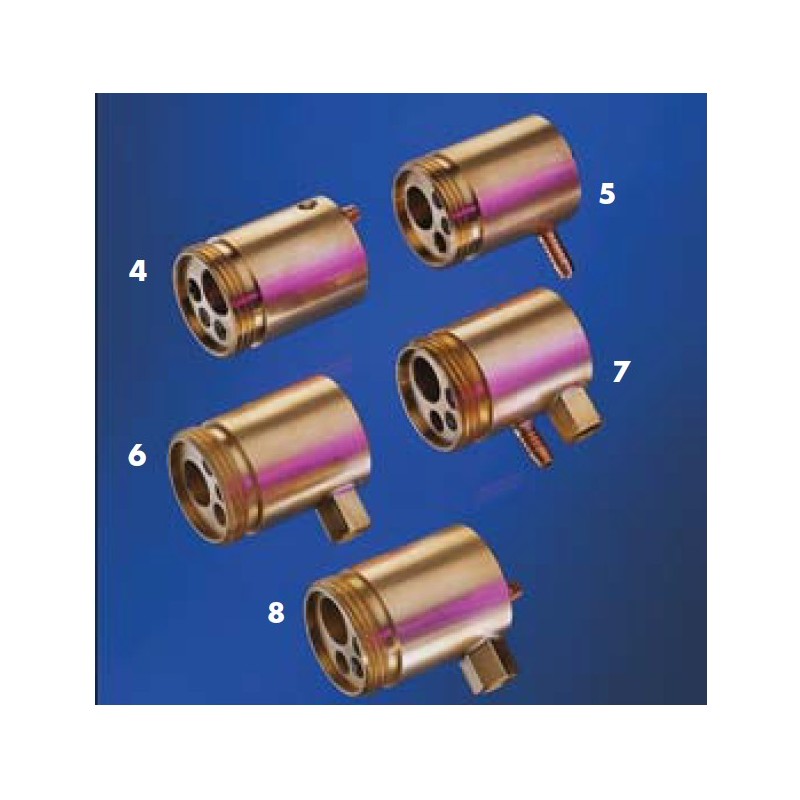 Adaptador radial de potencia y gas con cuerpo de latón para MIG/MAG - 501.0172 - Abicor Binzel Adaptador radial de potencia y gas con cuerpo de latón para MIG/MAG - 501.0172 - Abicor Binzel