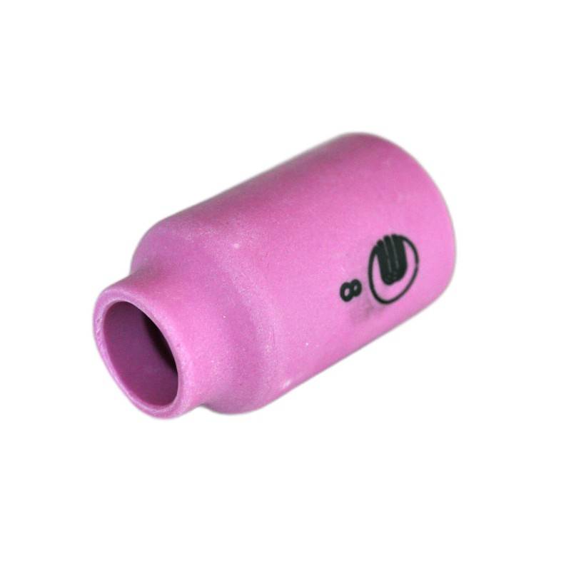 Boquilla de gas cerámica tamaño 8 - 42 mm - Estándar para lentes de gas - Tipo 17 / 18 / 26 - 54N14 - Original Binzel - 701.0424