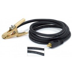 Massekabel Schweißkabel länge 4m, 95mm2 mit Masseklemme Omega 6, Kabelstecker TX 95 - KIT000264 - KIT000264 - - 8028485054839 -