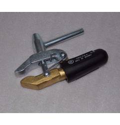 Abrazadera de tierra, abrazadera de tierra, terminal de tornillo 600A latón