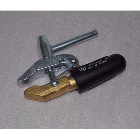 Abrazadera de tierra, abrazadera de tierra, terminal de tornillo 600A latón