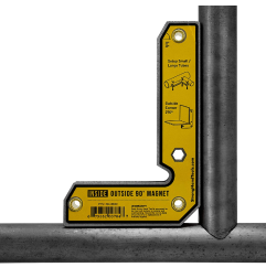Strong Hand Tools, Innen-Außenwinkel-Magnete,  90° (30°, 60°), Mag. Zugkraft 20/15 kg, 7,6 cm/12,7 cm Länge,   --Variante--Höhe ca. 6" - 15,24cm