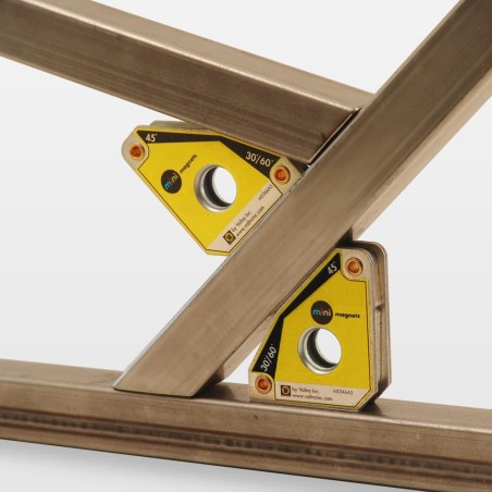 Imán angular de 45° y 90° - Imán estándar - Fuerza de tracción de 10 kg