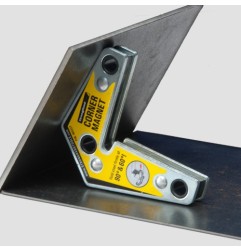 Herramientas manuales fuertes, imán de esquina, 90° (60°), máx. Fuerza de tracción 14 kg, 83 x 95 x 16 mm (paquete de 2)