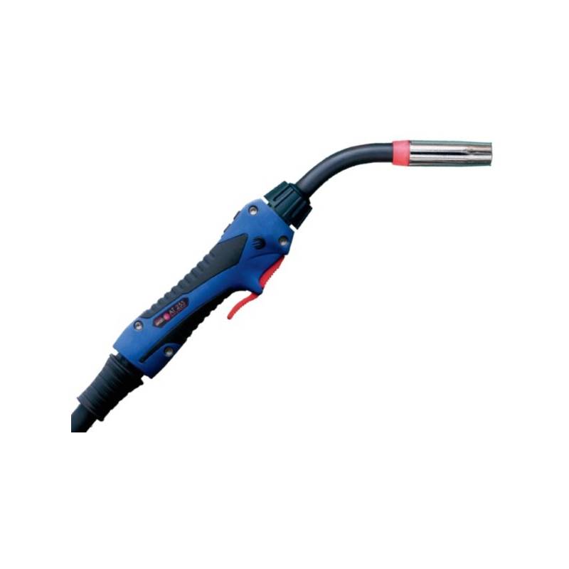 MIG/MAG-Schweißbrenner Schlauchpaket ABIMIG® A T 255 LW,45°, Stromdüse 1,0mm, länge 3-5 m, Euroanschluss, Gasgekühlt