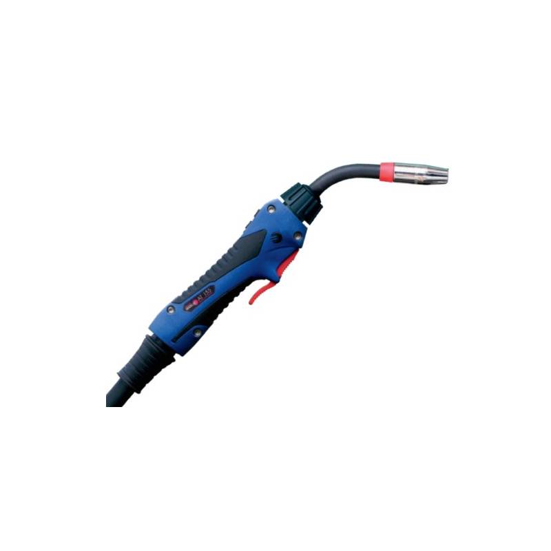 MIG/MAG-Schweißbrenner Schlauchpaket ABIMIG® A T 155 LW,45°, Stromdüse 0,8mm, länge 3-5 m, Euroanschluss, Gasgekühlt
