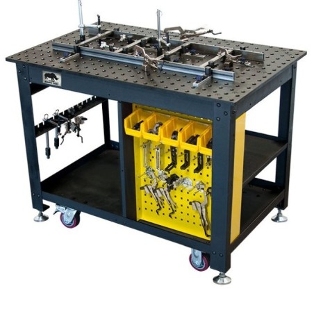 Mesa de soldadura móvil Rhino Cart (TDQ612075) + 66 uds. Kit de montaje (TDK6100) - TDQ612075-K1 - - - 2.356,20 € -