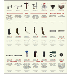 Kit de montaje de carro Rhino de 122 piezas (TDK6200)
