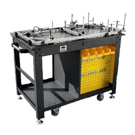 Mesa de soldadura móvil Rhino Cart (TDQ612075) + 122 uds. Kit de montaje (TDK6200) - TDQ612075-K2 - - - 3.780,00 € -